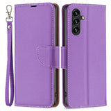 Samsung Galaxy A15 (5G) / A15 PU Litchi Leather Wallet Case - Purple