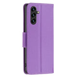 Samsung Galaxy A15 (5G) / A15 PU Litchi Leather Wallet Case - Purple