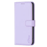 Motorola Moto G54 Leather Case w. Stand Function & Card Holder - Light Purple