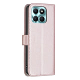 Honor X6a BINFEN Faux Leather Flip Case with Card Holder & Stand Function - Pink