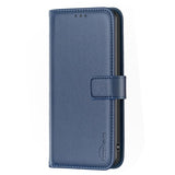 Honor X6a BINFEN Faux Leather Flip Case with Card Holder & Stand Function - Blue