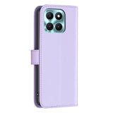 Honor X6a BINFEN Faux Leather Flip Case with Card Holder & Stand Function - Purple