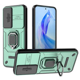 Honor 90 Lite Tough Case w. Magnetic Kickstand & Cam Slider - Green