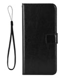 Fairphone 5 Leather Flip Case w. Wallet & Strap - Black