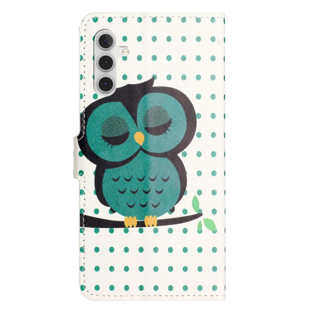 Samsung Galaxy A15 (5G) / A15 Leather Wallet Case & Print - Sleeping Owl