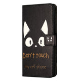 Samsung Galaxy A15 (5G) / A15 Leather Wallet Case & Print - "Don't Touch My Cell Phone"