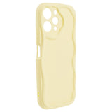 Xiaomi Redmi 12 (4G) Flexible Plastic Case w. Wavy Edges - Yellow