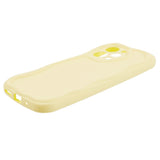 Xiaomi Redmi 12 (4G) Flexible Plastic Case w. Wavy Edges - Yellow