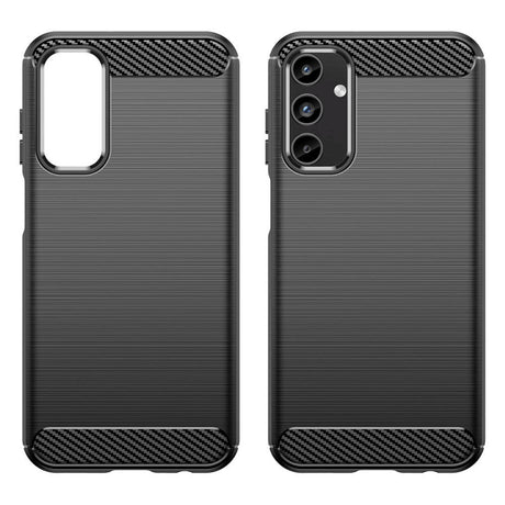 Samsung Galaxy A15 (5G) / A15 Brushed Carbon Fiber Flexible Plastic Case - Black