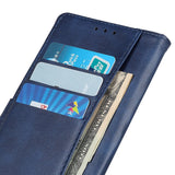 Samsung Galaxy A15 (5G) / A15 PU Leather Flip Case w. Wallet - Navy Blue