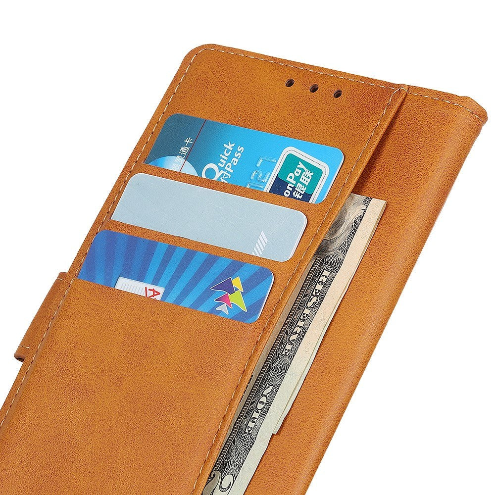 Samsung Galaxy A15 (5G) / A15 PU Leather Flip Case w. Wallet - Brown