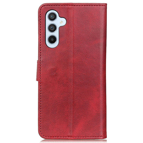 Samsung Galaxy A15 (5G) / A15 Leather Flip Case w. Wallet - Red