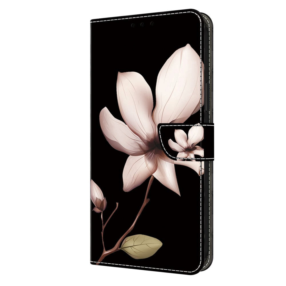 Xiaomi 13T / 13T Pro Leather Wallet Case w. Print - Flower