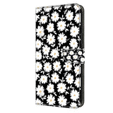 Xiaomi 13T / 13T Pro Leather Wallet Case w. Print - White Flowers