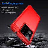 Xiaomi 13T / 13T Pro Brushed Carbon Fiber Plastic Case - Red