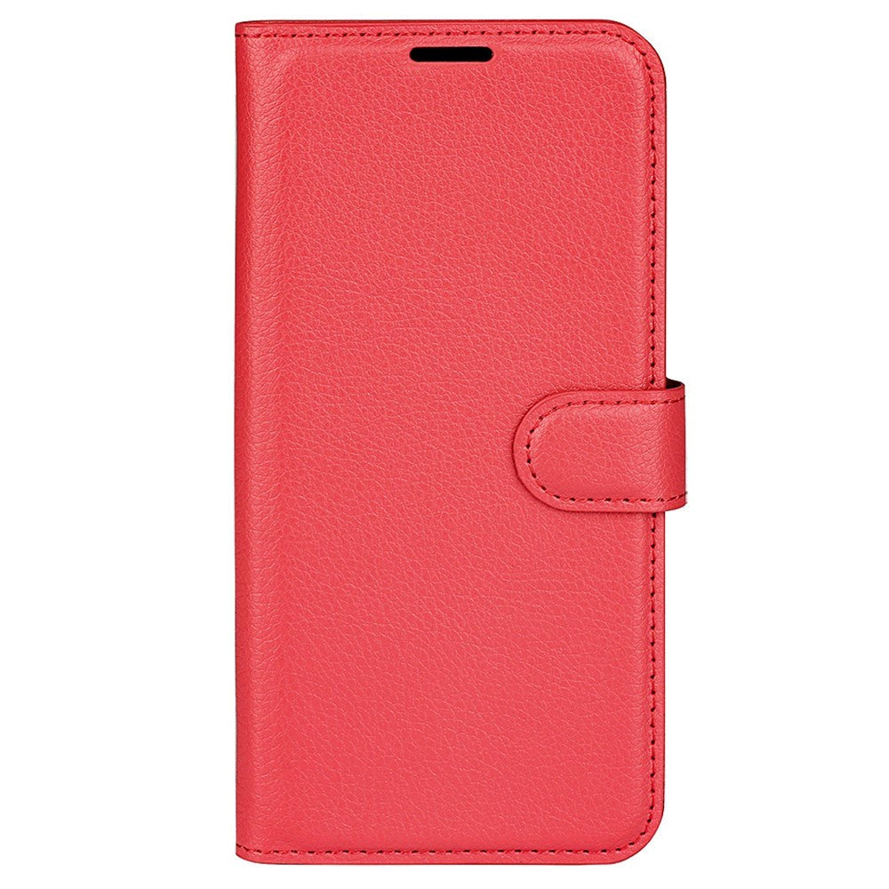 Samsung Galaxy A25 (5G) Litchi Læder Leather Case w. Wallet - Rød