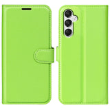 Samsung Galaxy A25 (5G) Litchi Læder Leather Case w. Wallet - Green