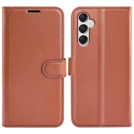 Samsung Galaxy A25 (5G) Litchi Læder Leather Case w. Wallet - Brown