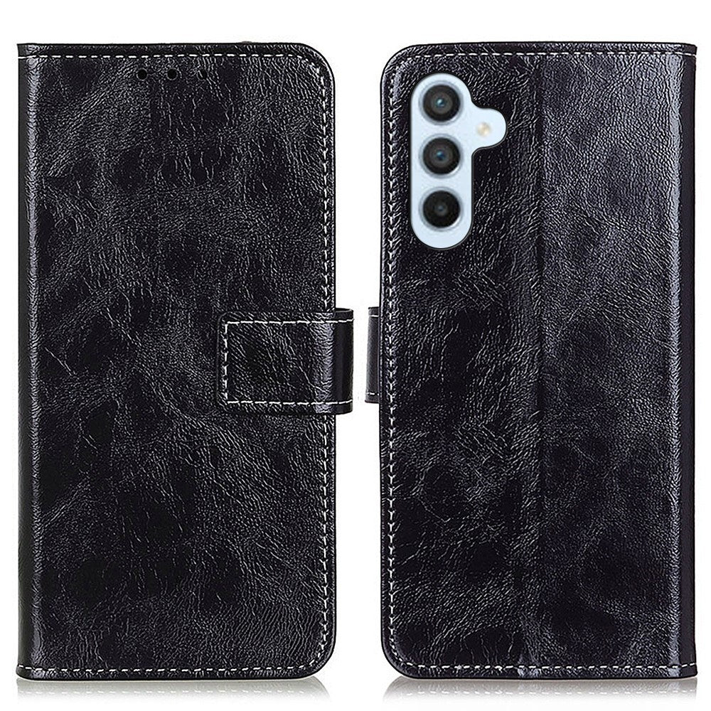 EIDERWOOD Samsung Galaxy S24+ (Plus) Faux Leather Flip Case - Black