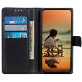 Samsung Galaxy S24 Ultra PU Litchi Leather Wallet Case - Black