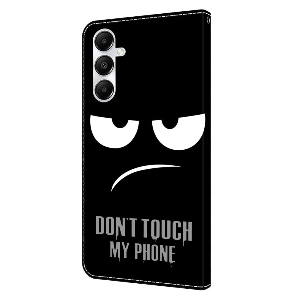 Samsung Galaxy A05s Leather Wallet Case & Print - "Don't Touch My Phone"