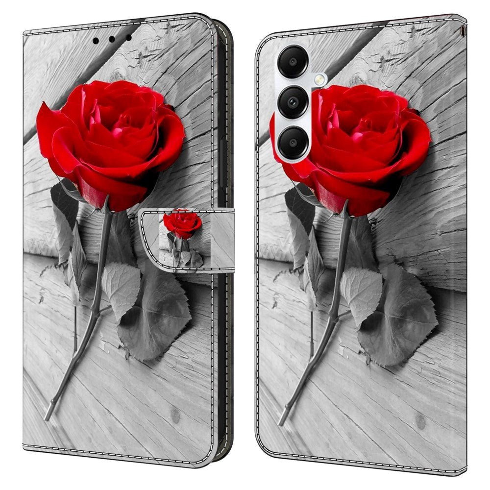 Samsung Galaxy A05s Leather Wallet Case & Print - Rose