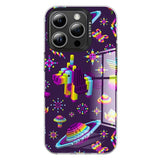 iPhone 15 Pro Pixel Series Tough Case m. Pixelated Print - Purple