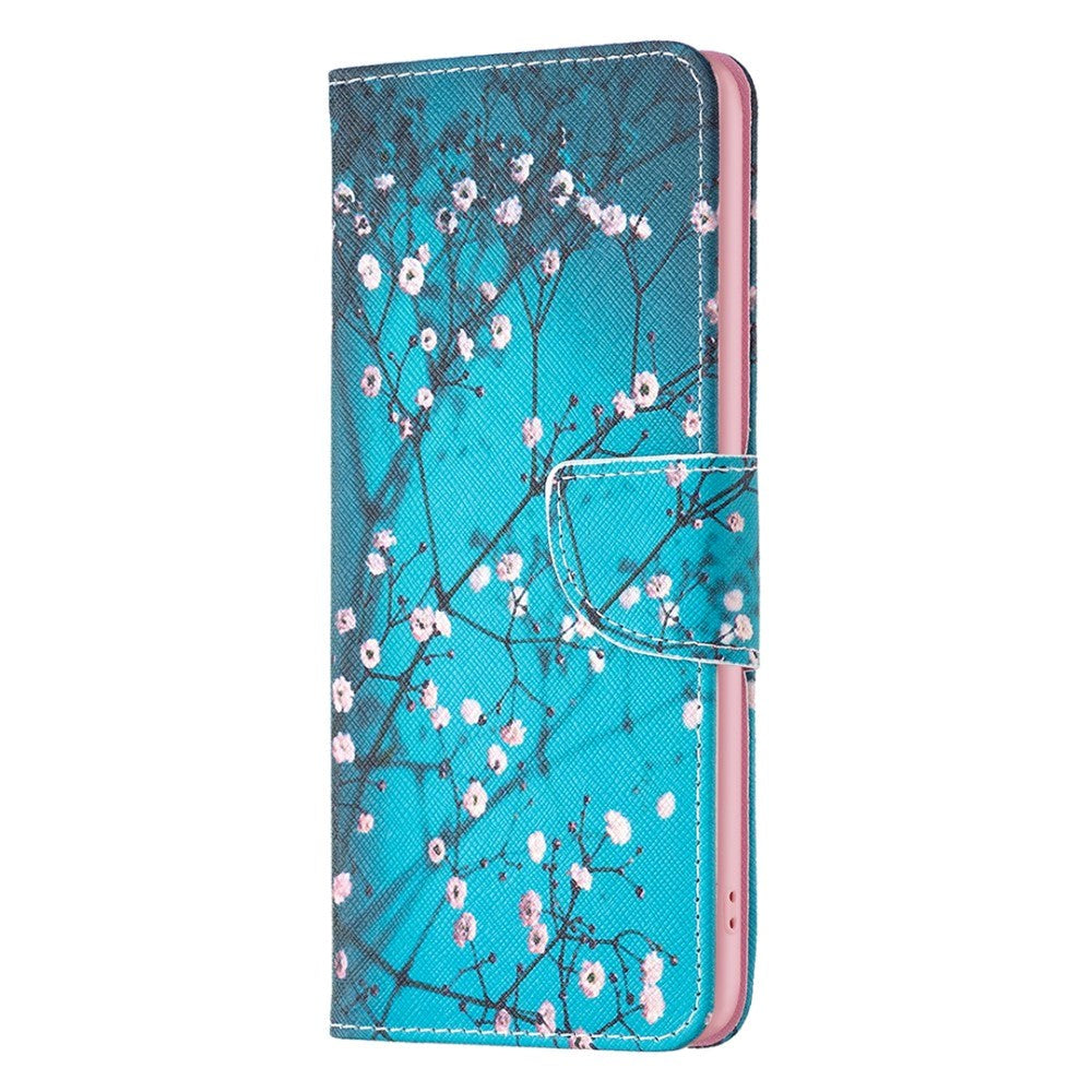 Samsung Galaxy S24 Ultra Leather Wallet Case w. Print - Tree with Flowers