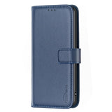 Samsung Galaxy S24 Ultra Faux Leather Flip Cover with Stand Function & Card Holder - Blue