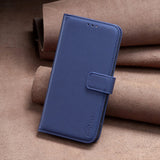 Samsung Galaxy S24 Ultra Faux Leather Flip Cover with Stand Function & Card Holder - Blue