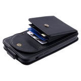 Samsung Galaxy S24 Ultra Vertical Faux Leather Flip Case with Wallet / Stand Function / Strap - Black