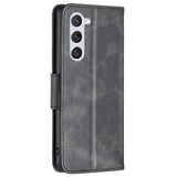 Samsung Galaxy S24 Faux Leather Wallet Case & Strap - Black