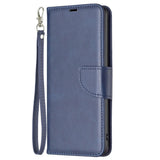 Samsung Galaxy S24 Faux Leather Wallet Case & Strap - Blue