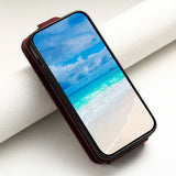 Samsung Galaxy S23 Vertical Faux Leather Flip Case with Wallet / Stand Function / Strap - Red