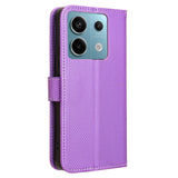 EIDERWOOD Xiaomi Redmi Note 13 Pro (5G) / Poco X6  Leather Flip Case w. Strap & Texture - Purple