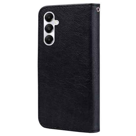 Samsung Galaxy A05s Faux Leather Case w. Wallet & Stand Function - Black