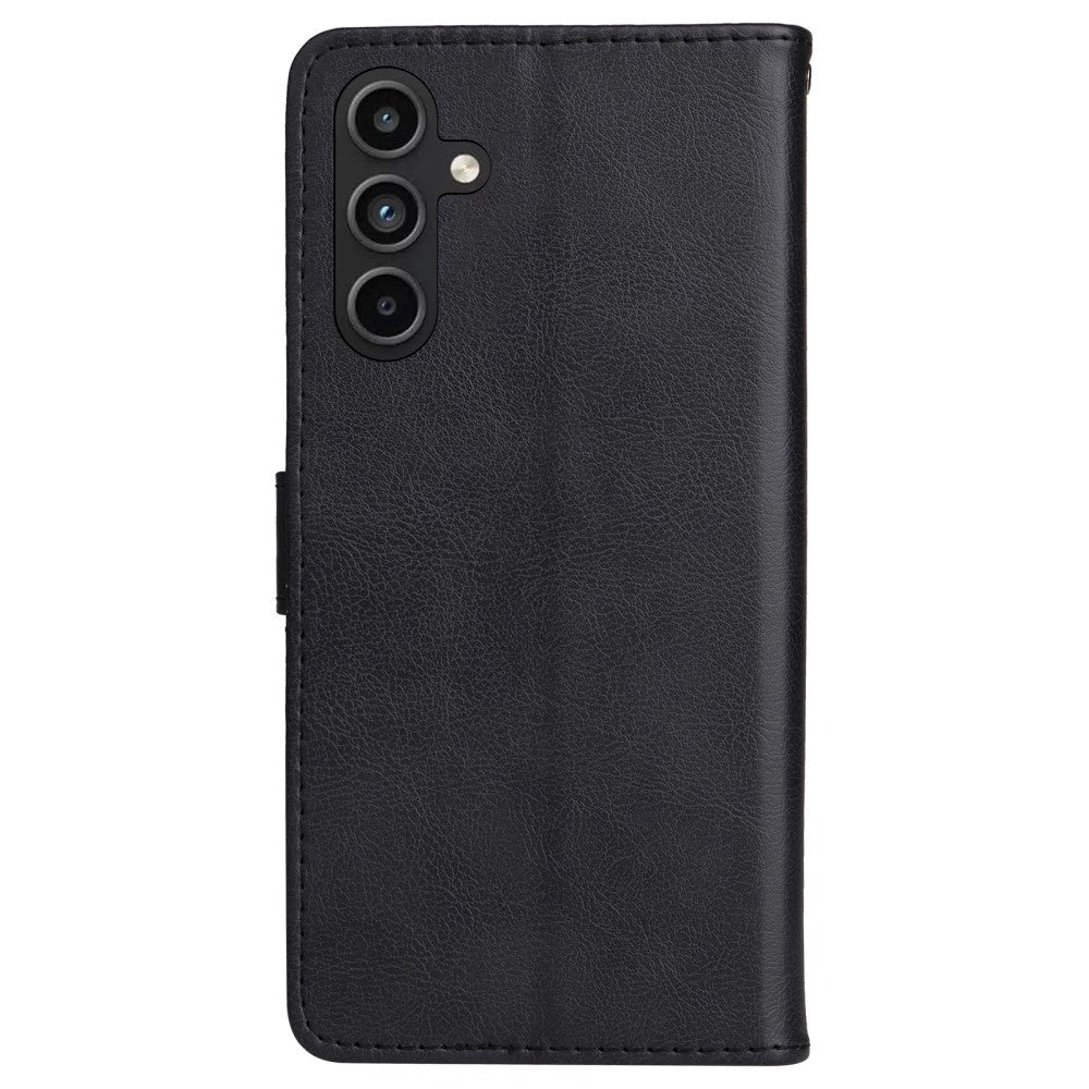 Samsung Galaxy A15 (5G) / A15 Artificial Leather Flip Case w. Wallet - Black