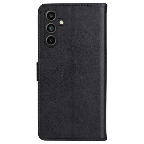 Samsung Galaxy A15 (5G) / A15 Artificial Leather Flip Case w. Wallet - Black