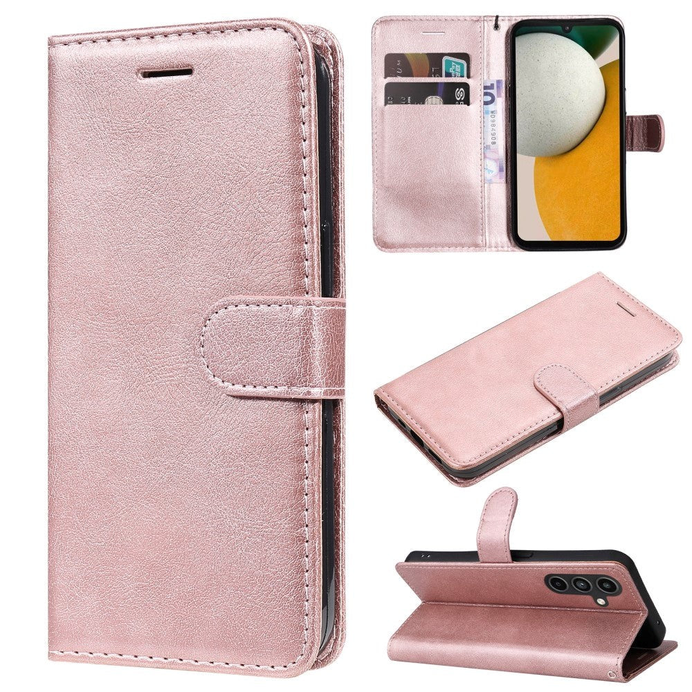 Samsung Galaxy A15 (5G) / A15 Artificial Leather Flip Case w. Wallet - Rose Gold