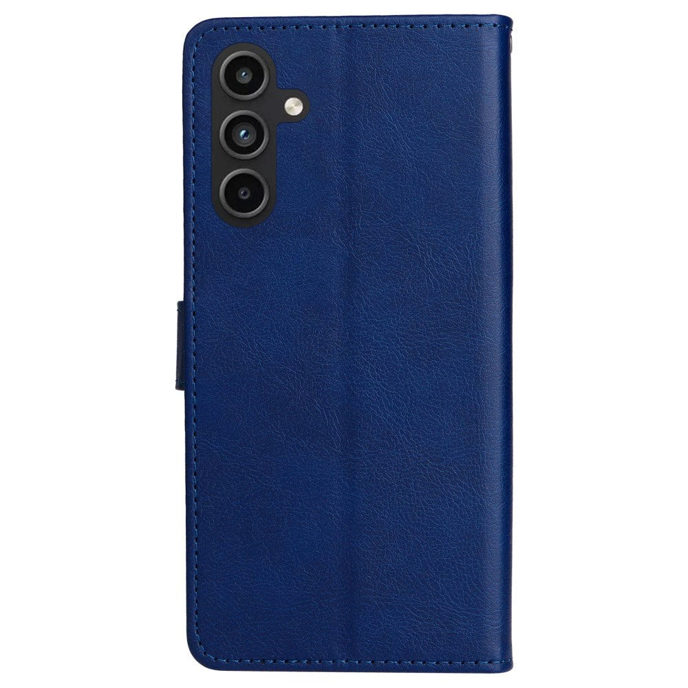 Samsung Galaxy A15 (5G) / A15 Artificial Leather Flip Case w. Wallet - Blue