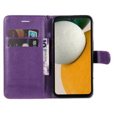 Samsung Galaxy A15 (5G) / A15 Artificial Leather Flip Case w. Wallet - Purple