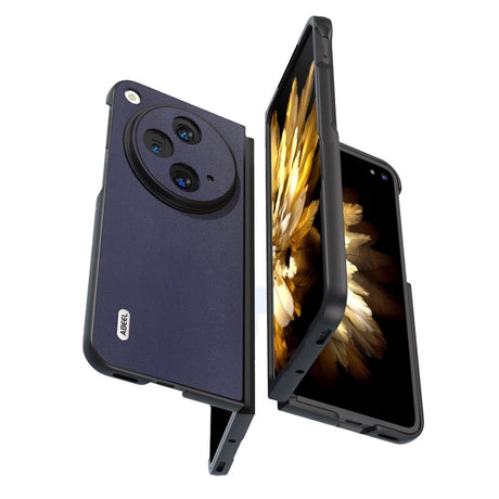 OnePlus Open Leather Covered Plastic Case - Dark Blue