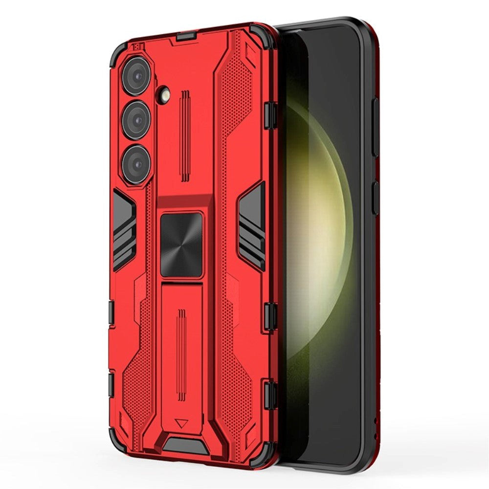 Samsung Galaxy S24+ (Plus) Tough Case w. Kickstand - Red