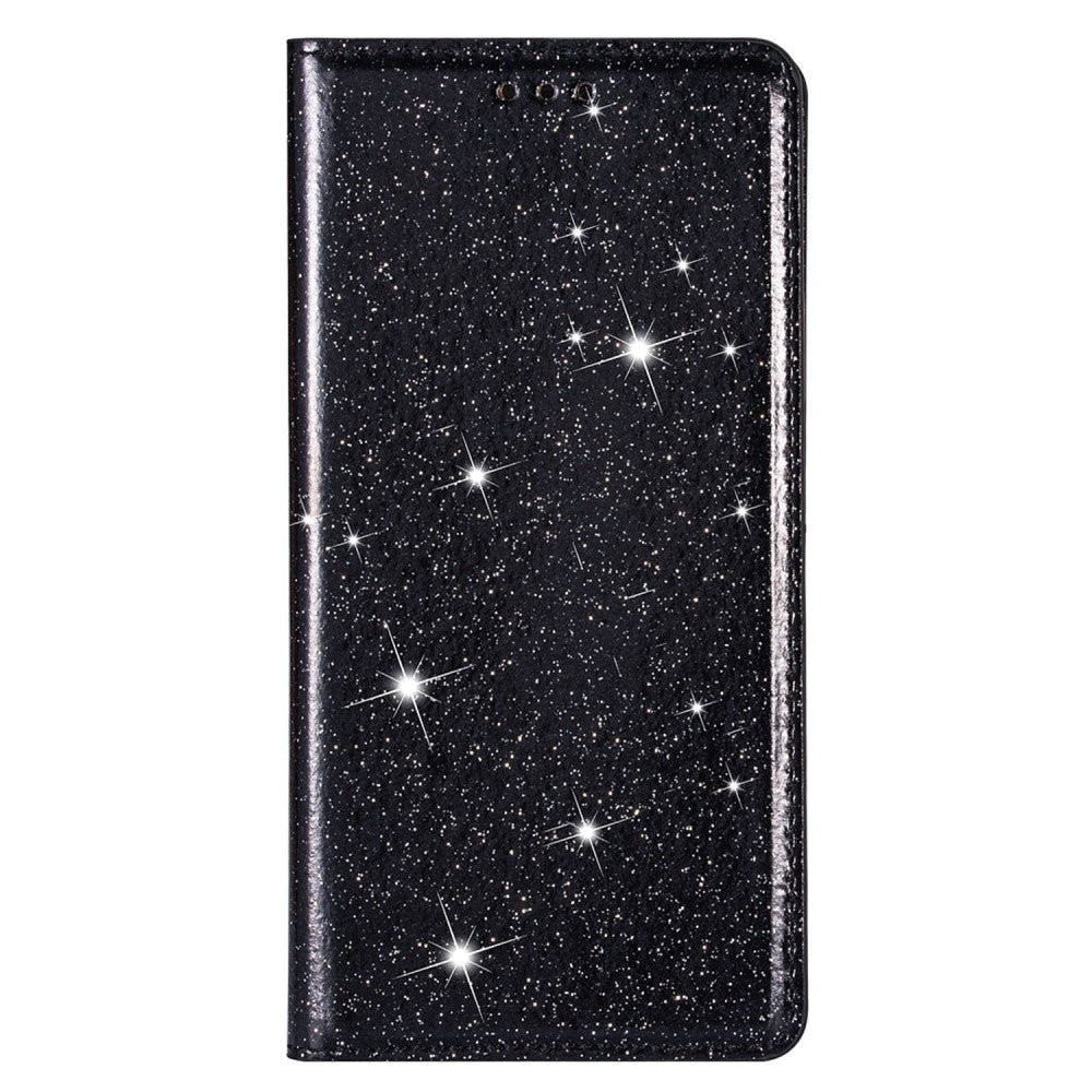 Samsung Galaxy A15 (5G) / A15 Flip Case with Wallet - Glitter - Black