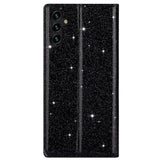 Samsung Galaxy A15 (5G) / A15 Flip Case with Wallet - Glitter - Black