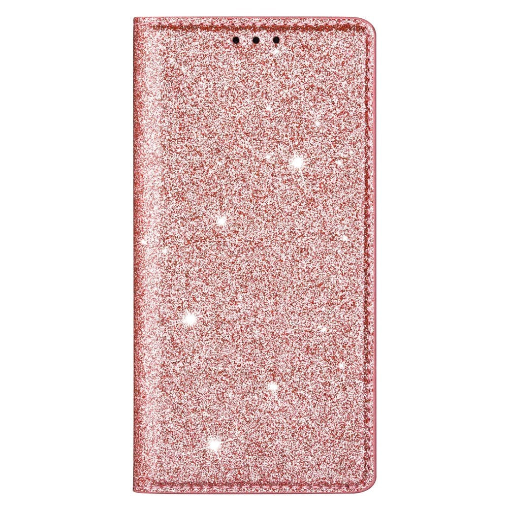 Samsung Galaxy A15 (5G) / A15 Flip Case with Wallet - Glitter - Rose Gold