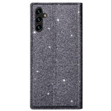 Samsung Galaxy A15 (5G) / A15 Flip Case with Wallet - Glitter - Grey