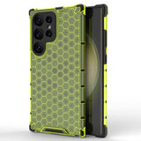 Samsung Galaxy S24 Ultra Hybrid Case - Honeycomb Green