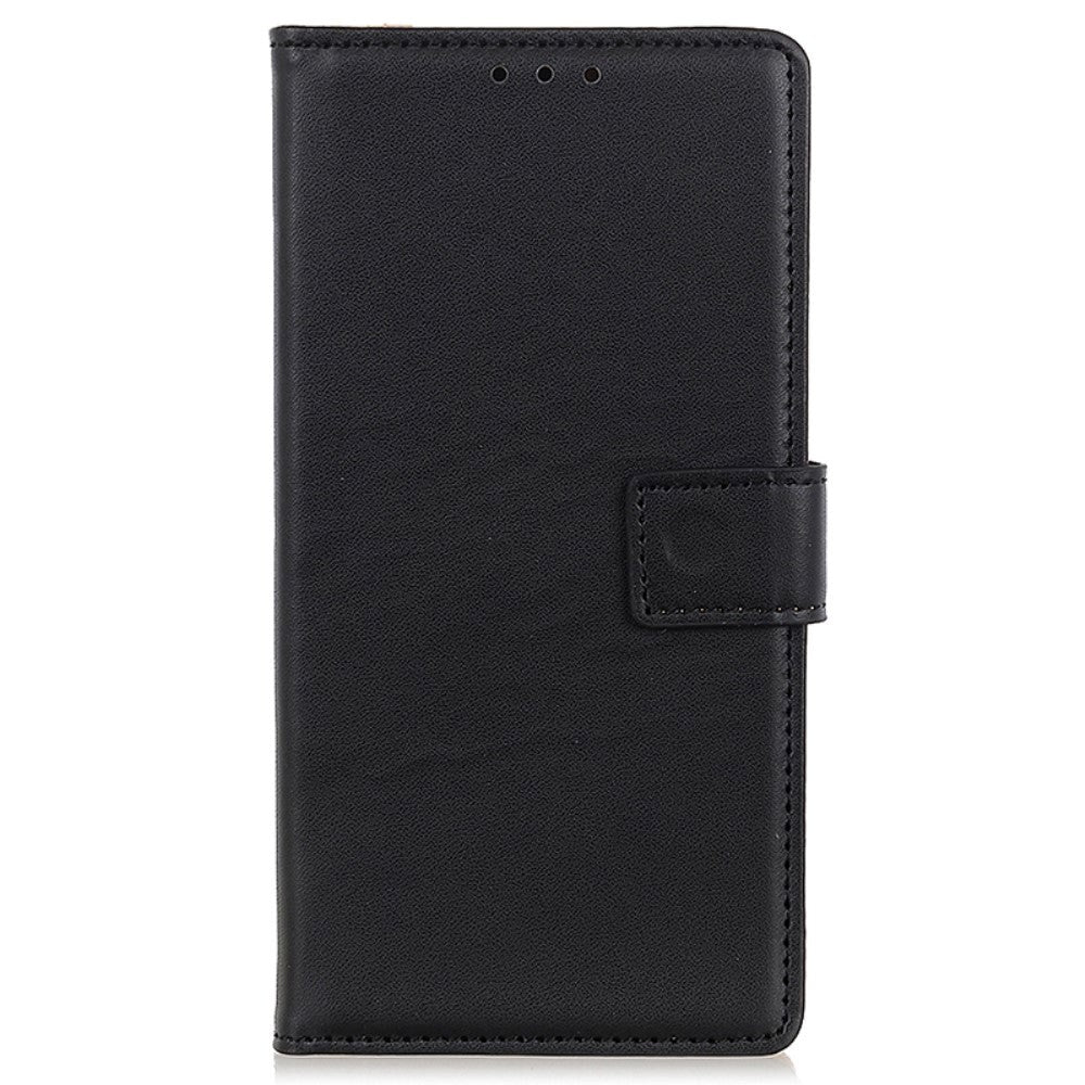 Google Pixel 8a Leather Wallet Case & Kickstand - Black