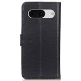 Google Pixel 8a Leather Wallet Case & Kickstand - Black